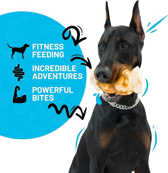 Sitka Farms Beef Cheek ROLL Chicken 5-6 Inch (4 Count) Extra Thick Dog Chew Bones No Rawhide Sourced from Free Range Grass Fed/Healthy Teeth and Gums for Small Medium and Large Dogs