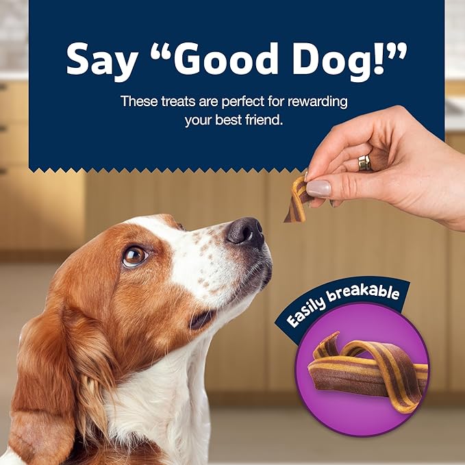 Blue Buffalo Sizzlers Bacon-Style Dog Treats with Real USA Pork, Original Flavor, 28-oz Bag