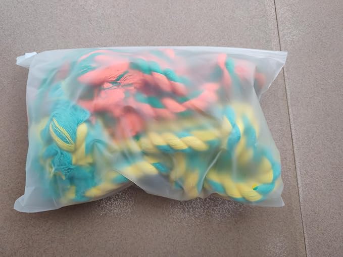 Tough Dog Toy Ropes for Large/Medium Aggressive Chewers, 2 Nearly Indestructible Dog Chew Toys, Tug of War Dog Toy for Large Breed, 100% Natural Cotton for Teeth Cleaning