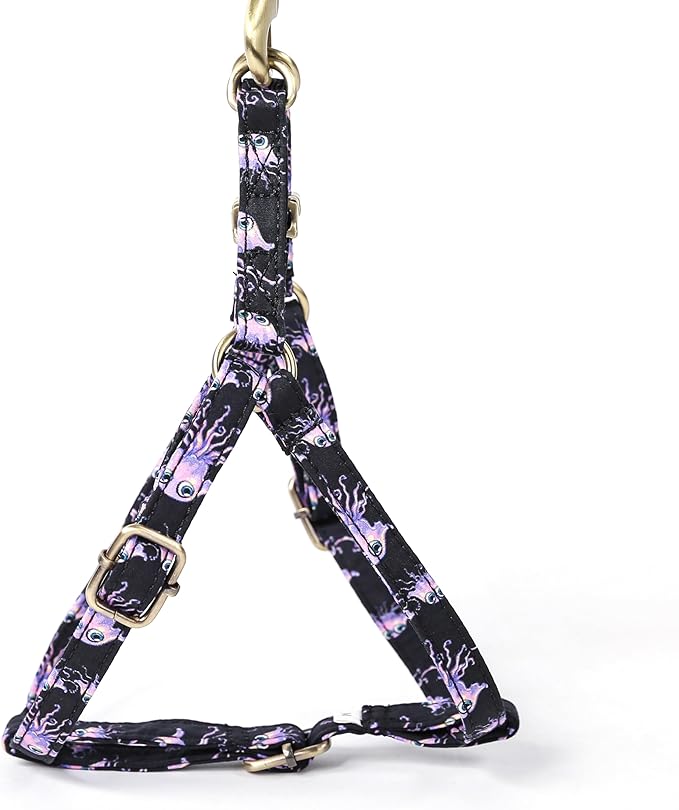 Angie and Allie Organic Cotton Personalized Step in Dog Harness,Custom Dog Halter Vests,Adjustable No Pull Canine Halter Harness for Small Medium Large Dogs