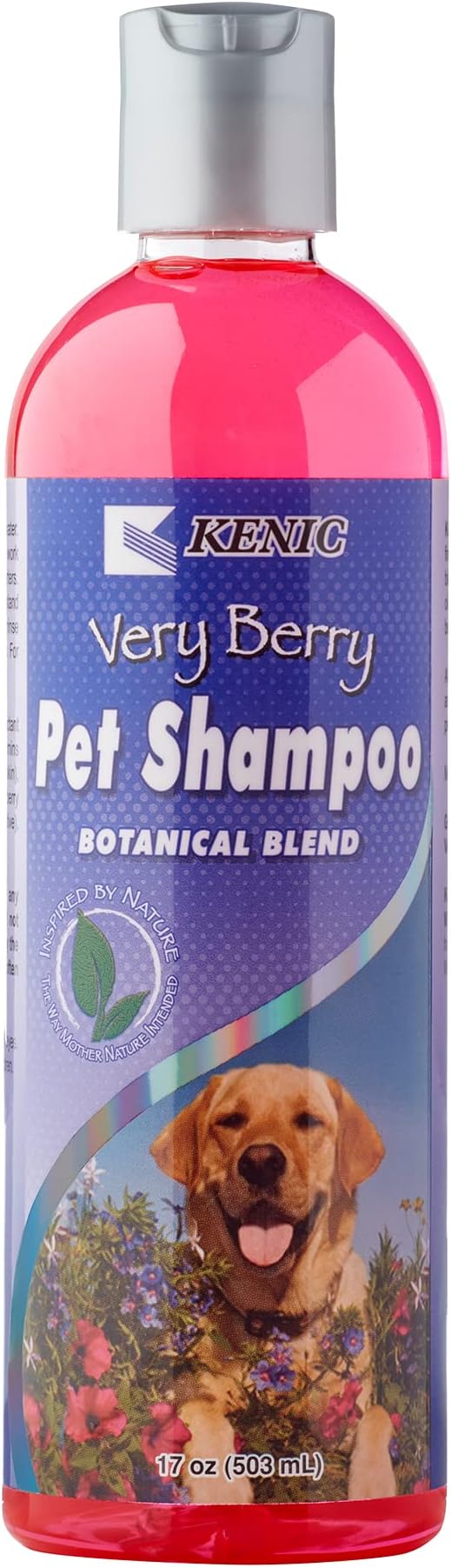 Kenic Very Berry Botanical Blend Dog Shampoo, Natural Moisturizer & Exfoliate for A Deep Restorative Clean, Made in USA, Soap & Paraben Free