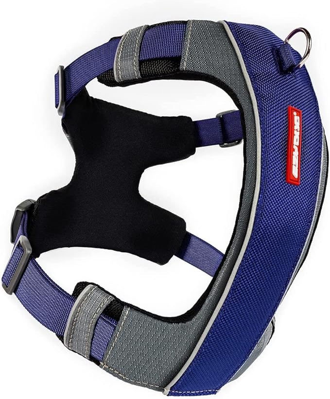 EzyDog X-Link Dog Harness – Reflective and Padded No Pull Dog Harness for Training and Everyday Walks with 2 Leash Attachment Points (X-Small, Blue)