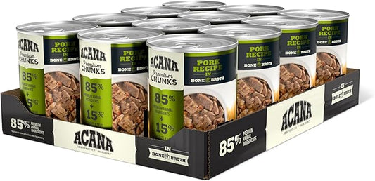 ACANA Premium Chunks Pork Recipe in Bone Broth Wet Dog Food
