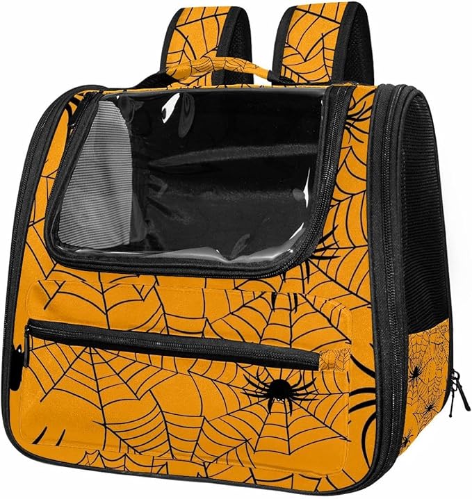 Spider Web 4 Pet Travel Carrier Soft Sided Portable Bag for Cats, Small Dogs, Kittens or Puppies
