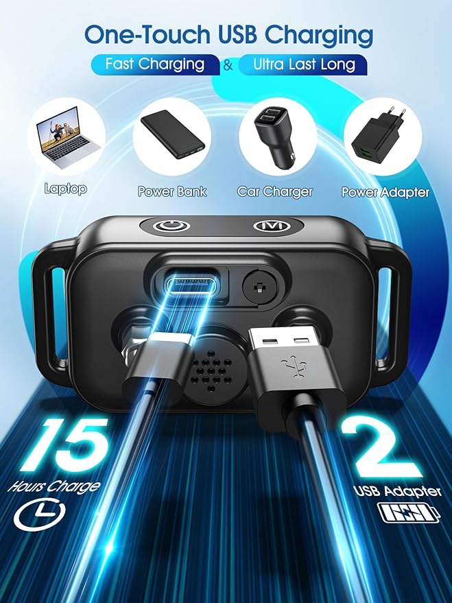 DINJOO Dog Bark Collar for Large/Medium/Small Dogs | Rechargeable Smart AI Anti-Barking Training Collar with 8 Adjustable Sensitivity, Beep & Vibration Modes | Solves Excessive Barking - Dark Black