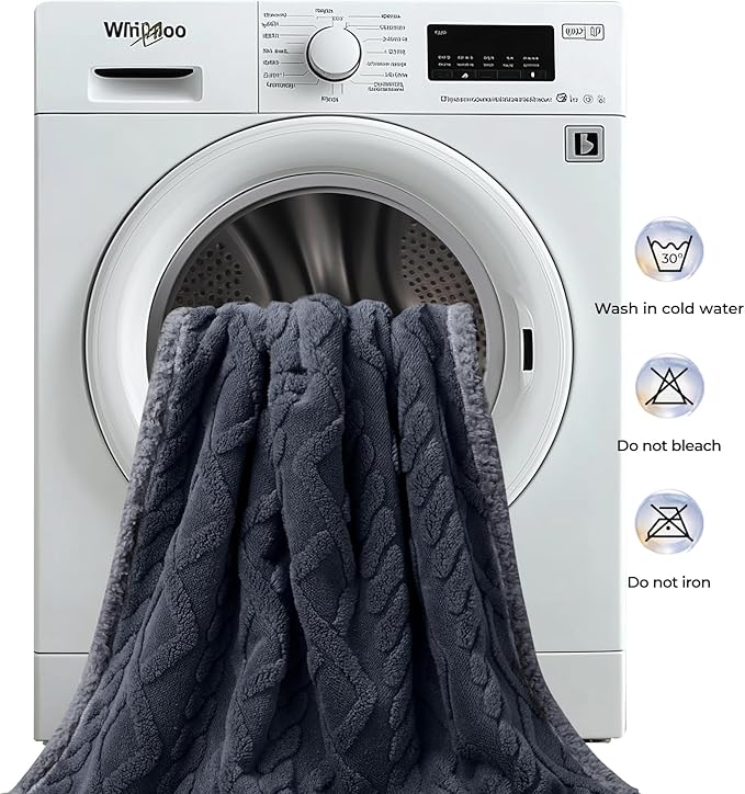 Waterproof Pet Blanket, Liquid Pee Proof Dog Blankets for Sofa Bed Couch, Reversible Sherpa Fleece Furniture Protector Cover for Small Medium Large Dogs Cats,Dark Grey Medium（57" x 40"）