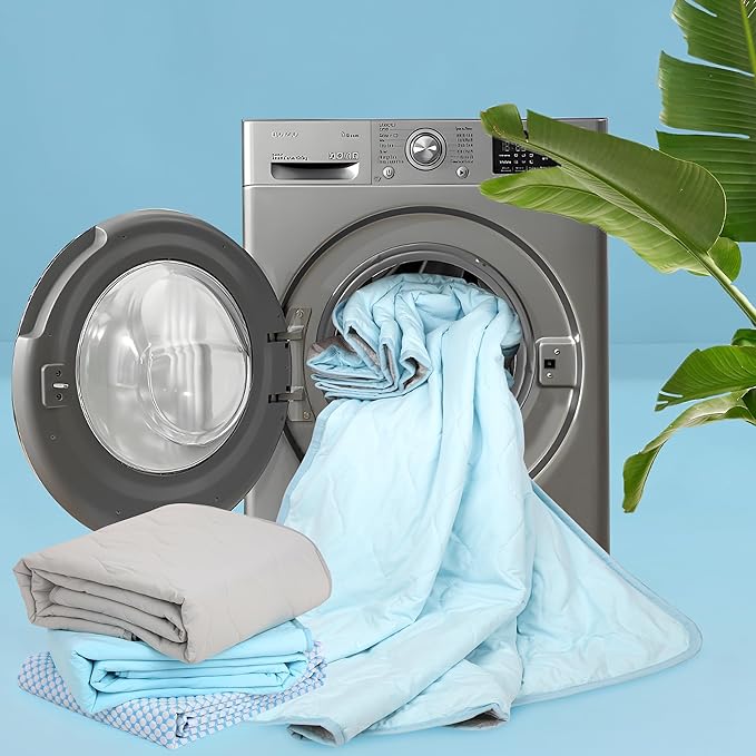 Cooling Blanket for Dogs - Q-MAX>0.4 Waterproof Pet Throw Blanket Bed Cover, Non-Slip Dog Blankets for Couch Protector, Washable Furniture Cover for Summer, Blue,30x40