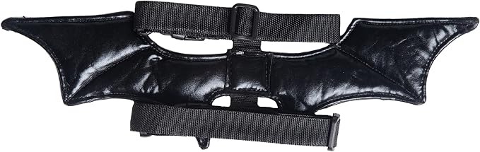 Pet Krewe Bat Cat Costume - Bat Wings - Harness Attachment, One Size Fits All - Perfect for Halloween, Christmas Holiday, Parties, Photoshoots, Gifts for Dog Lovers (One Size)