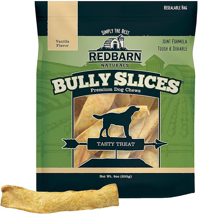 Redbarn Pet Products Bully Slices for Dogs Vanilla Natural Dental Treats 12 Bags