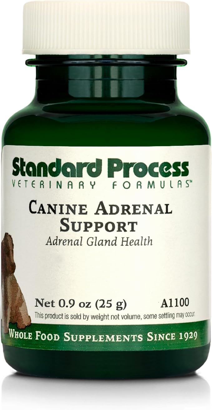 Standard Process Inc. Canine Adrenal Support - Nutritional Canine Supplement for Liver & Kidney Support - Powder Formula to Aid Dog's Adrenal Glands & Health - 25 g