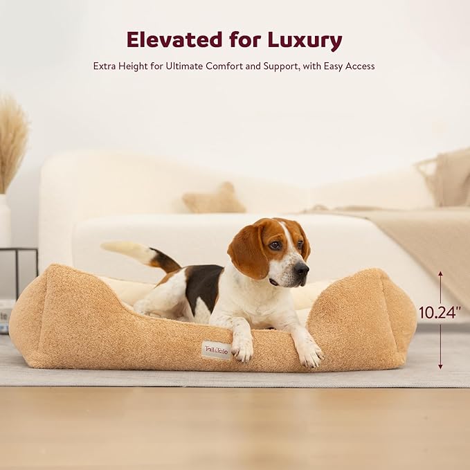 Orthopedic Dog Bed Medium Size Dog - Cooling Pet Bed w/Comfort Memory Foam, Indestructible & Waterproof Design, Non-Slip Bottom & Durable Zipper. Chew Proof Crate Mat w/Washable Cover & Pillow