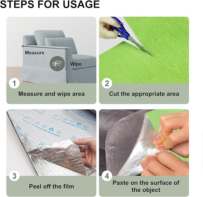 Cat Scratch Couch Furniture Protector, Adhesive Cat Scratch Pad Deterrent for Furniture, DIY Climbing Cat Scratcher Couch Protector from Cat Claws Scratching for Indoor (Green, 78.7x15.8Inch)