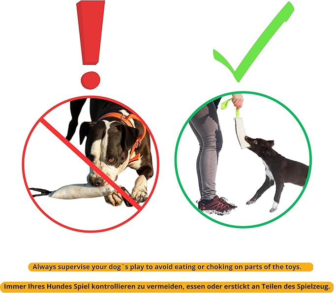 Dingo Gear French Linen tug Toy for Dog, Dog Bumper for Training, Agility, tug of war, Dog bite Pillow for Strong Dog, 1handle 8" red S00070