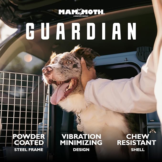 Mammoth Guardian Dog Kennel 36" Heavy Duty Travel & Outdoor Crate for Puppies, Small, Medium & Large Dogs, Secure 3 Bolt Lock, Adventure Ready for Hunting, Camping & Offroad – Lagoon Blue Kennel