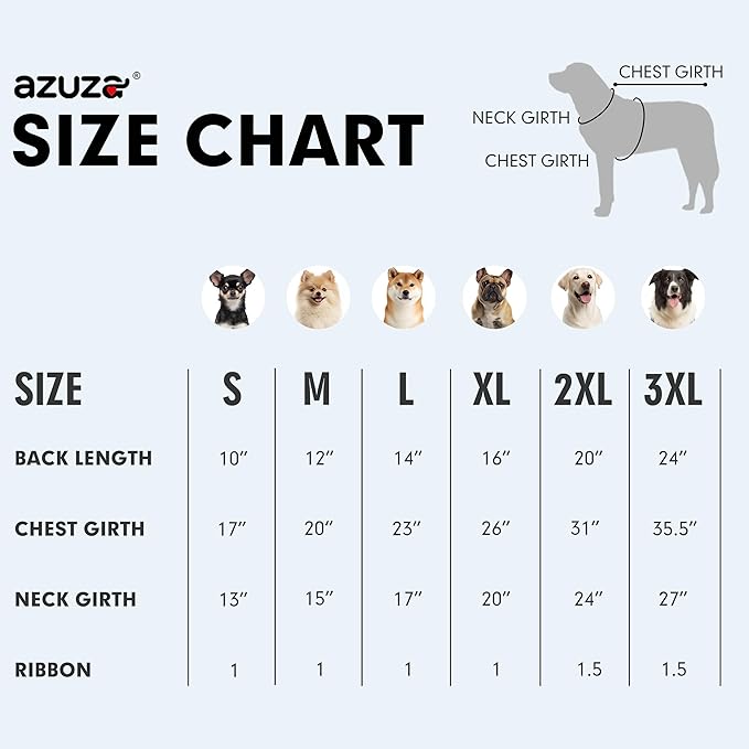 azuza Dog Jacket Waterproof Winter Coat for Small Dogs, Warm Fleece Vest with Reflective Strips & Built-in Harness, Windproof Back Zipper, Orange S