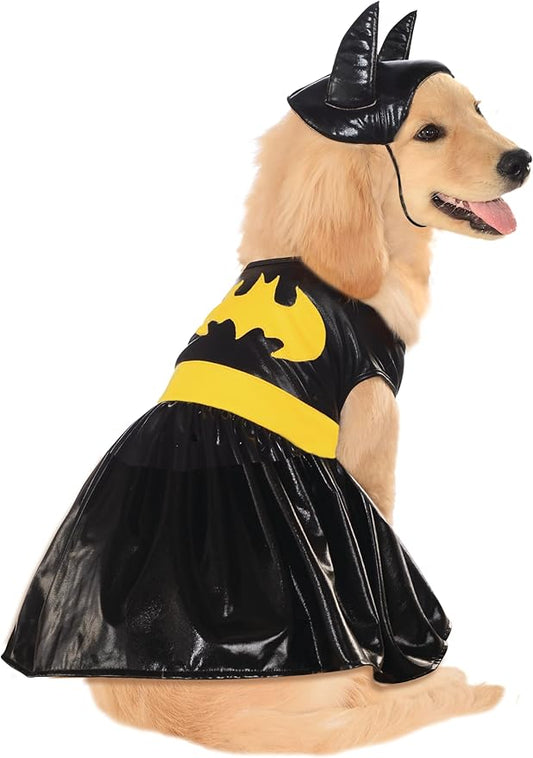DC Comics Superheroes: Batgirl Pet Costume for Dogs or Cats by Rubies, Large