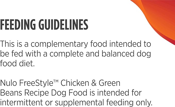 Nulo Freestyle Chicken & Green Beans in Broth Real Meat Dog Food Topper, 2.8 Ounce (Pack of 6)