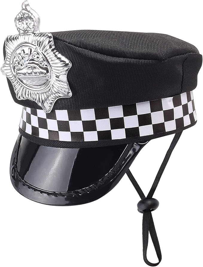 Yewong Pet Police Costume Accessory Set Pet Dog Cat Police Hat Badge Aviator Sunglasses Pet Dress Up Kit for Halloween Christmas Cosplay Role Play Party (Set-C)