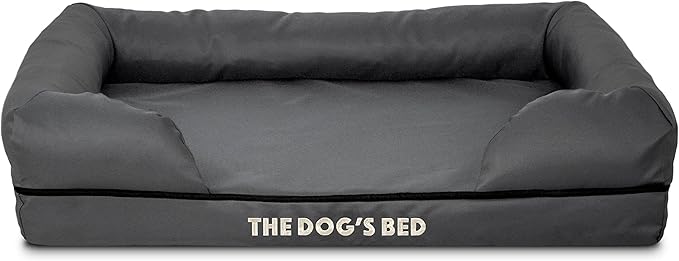 Replacement Outer Cover ONLY (Outer Cover ONLY - NO Bed, NO Waterproof Inner) for The Dog's Bed, Washable Oxford Fabric, Small (Grey with Black Piping)