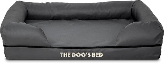 Replacement Outer Cover ONLY (Outer Cover ONLY - NO Bed, NO Waterproof Inner) for The Dog's Bed, Washable Oxford Fabric, Small (Grey with Black Piping)