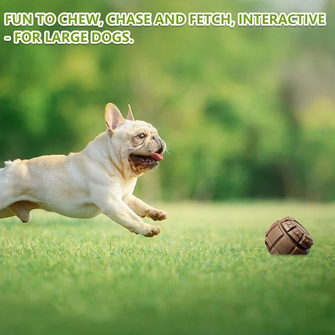 Yipetor Treat Dispensing Dog Toy, Long-Lasting Durable Large Dog Toys, Freezable Fillable Rubber Dog Toys, DIY Interactive Dog Puzzle Play Toy, Holds Kibble, Stopper+Silicone DIY Treat Tray (Medium)