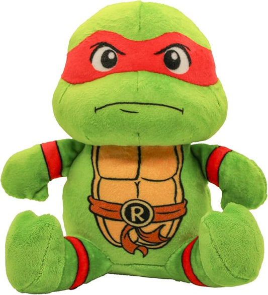 design LAB, Inc. Teenage Mutant Ninja Turtle Official Merchandise | TMNT Toys Squeaky Plush Dog Toy | Raphael | Stuffed Animal Turtle Squeaks for Interactive Play