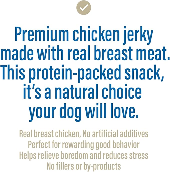 Chewer's Joy Chicken Jerky (1LB) – Natural Dog Treats - High Protein, Made with Real Chicken Breast