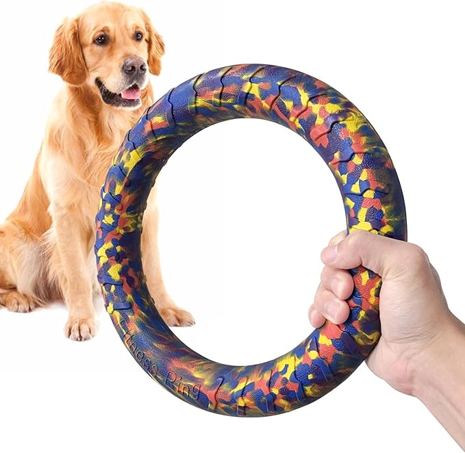 Indestructible Dog Toys Dog Chew Toy for Aggressive Chewers Flying Discs for Medium/Large Breeds Dog Training Ring