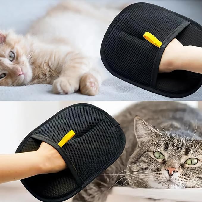 Pet Hair Removal Glove Reusable Anti Static Pet Fur Remover Glove for Furniture Clothes Bedding and More for Dogs and Cats Multi Surface Hair Cleaner Tool (1 pcs)