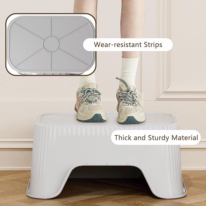 Large Cat Litter Box with High Sides 21.5 * 16.1 * 10.4 inches Big Litter Boxes for Large Cats Easy Clean Open Litter Box, Anti-Splashing&Leak-Proof, Grey