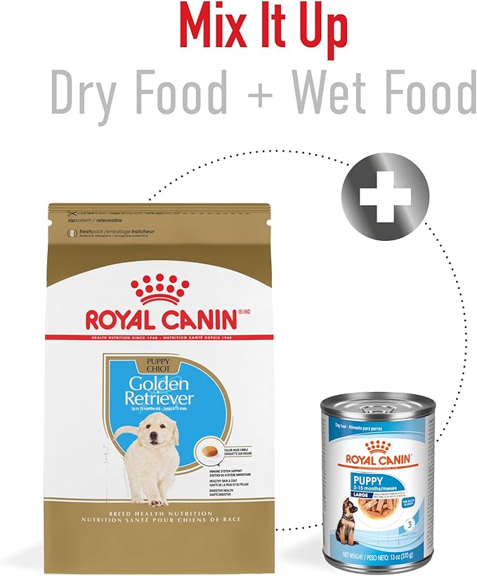 Royal Canin Breed Health Nutrition Golden Retriever Puppy Dry Dog Food, 30 lb Bag