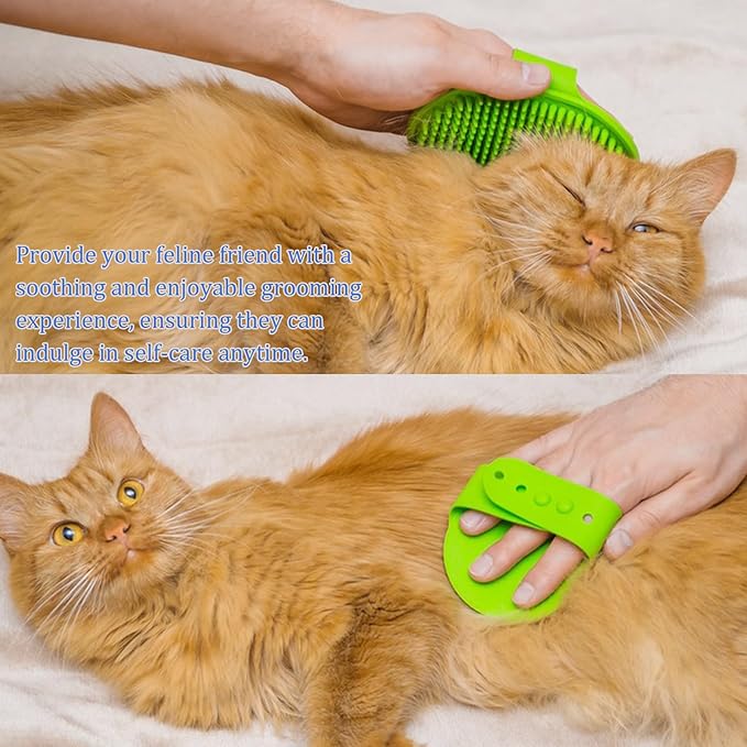4 Colors Cat Self Groomer Brush Silicone Combs for Indoor Face Scratcher Adjustable Wall Mounted Corner Massage Comb