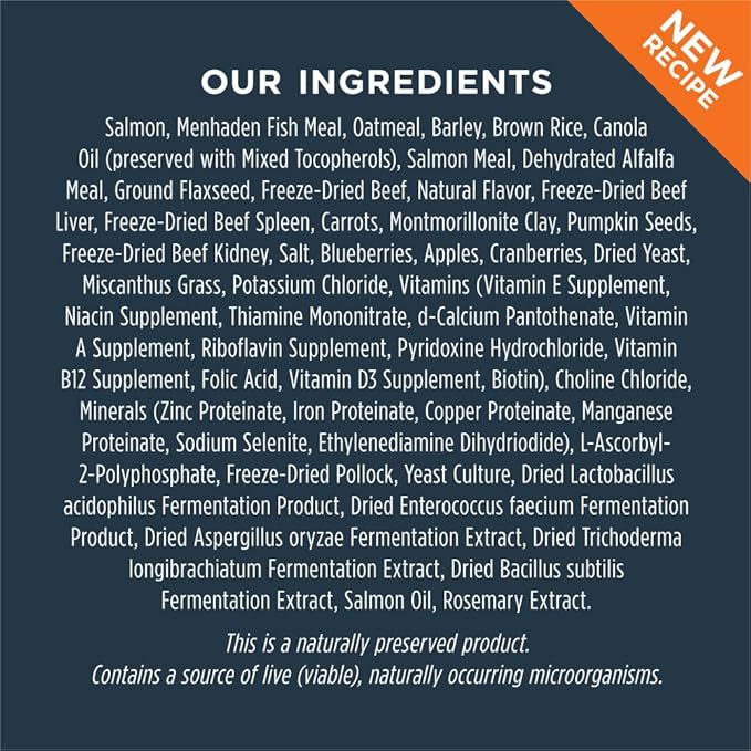 Instinct Raw Boost, Natural Dry Dog Food with Freeze Dried Pieces, High Protein, Whole Grain Recipe - Real Salmon & Brown Rice, 19 lb. Bag