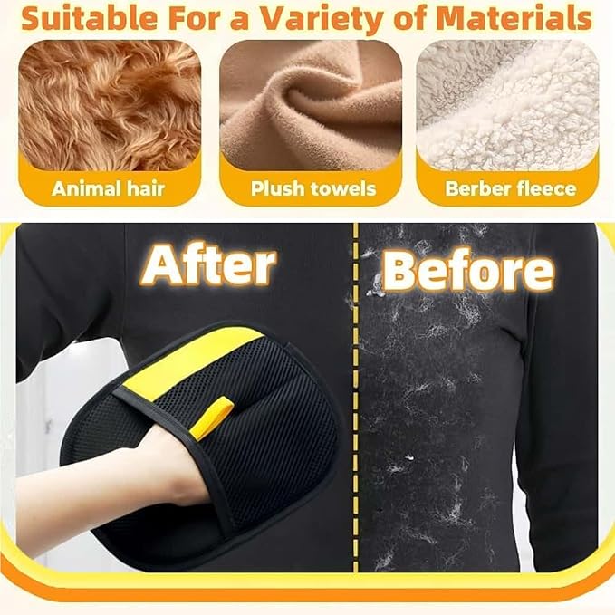 3pc Pet Hair Removal Glove,Pawbeam Pet Hair Remover,Cat Grooming for Hair Removal,Versatile Reusable Pet Hair Remover Glove