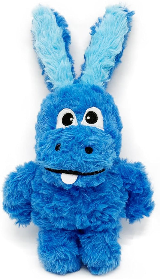 Squeaky Dog Toy Plush, Stuffed Crinkle Tug of War Dog Toy Keep Them Busy Animal Pet Puppy Interactive Birthday Toy for Small Medium Large Dogs (Blue)