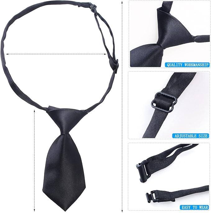 Yewong 2-Piece Pet Police Costume Accessory Set - Dog & Cat Police Hat with Necktie & Dress Up Kit for Halloween & Christmas Cosplay