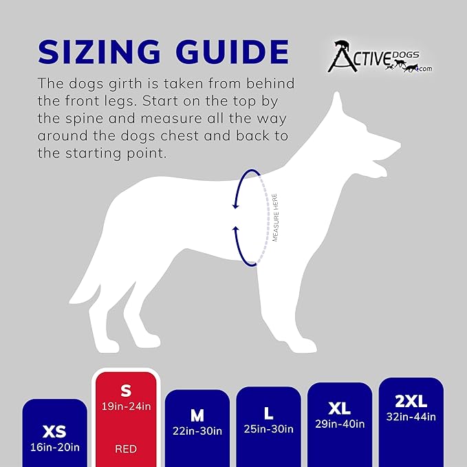 ActiveDogs Full Service Dog Kit - Small Red - Dog Vest Harness with Handle, Service Dog ID, ID Holder, ADA Service Dog Cards, Medical Alert Keychain, ID Dog Leash & Service Patches