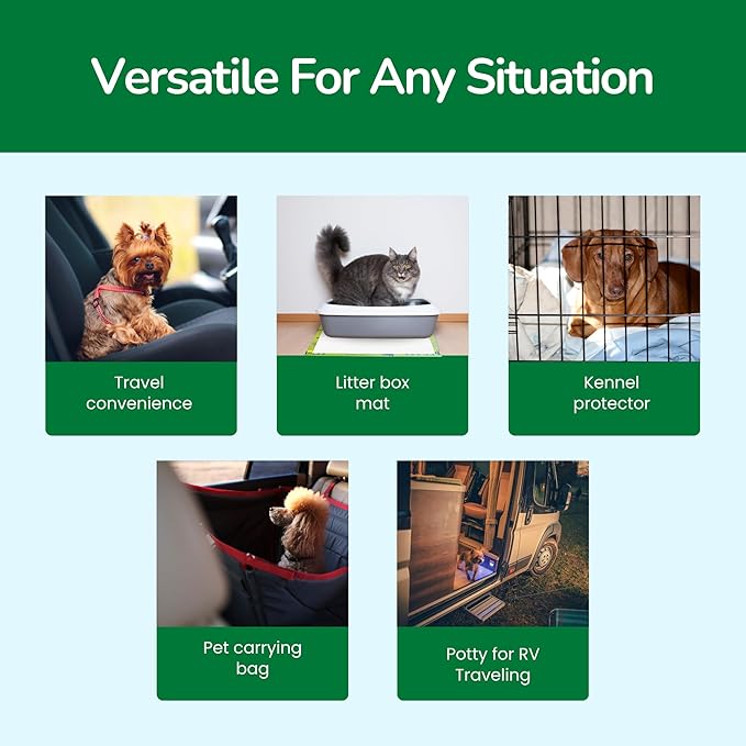 Pet N Pet 50 Counts Pee Pads for Dogs, 48% USDA Certified Plant Based Puppy Pee Pads, Unscented Dog Pad, Leak-Proof Training Pad for Dogs