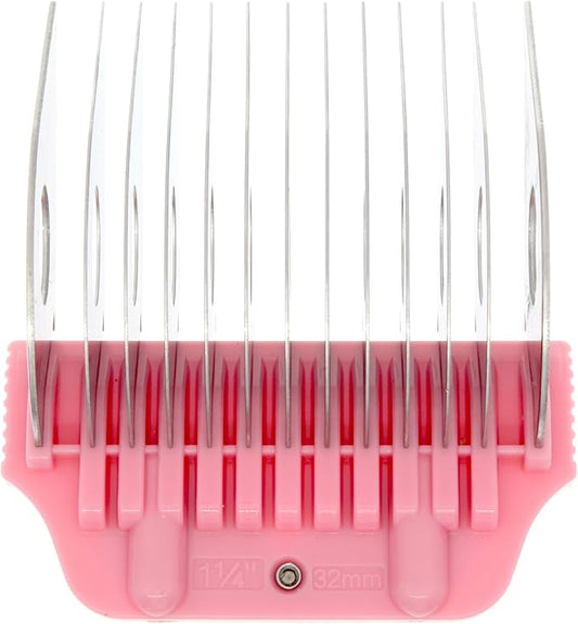 32MM 1 1/4" Cut Wide Clipper Guard Attachment for A5 Type Blade | Stainless Steel Blade for Professional Groomers and Stylist | Snap-On/Off Design (WIDECOMB 32MM)