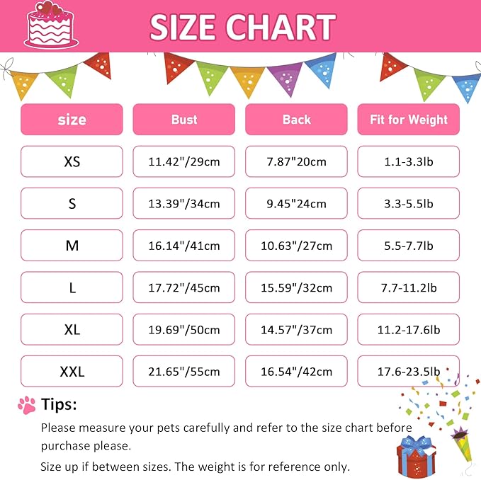 Dog Dress Birthday Bow Tie Girl Puppy Dresses Breathable Cute Princess Dog Clothes Outfit for Small Dogs Cats Chihuahua Yorkie Shih Tzu Summer Pet Cat Clothes Skirt