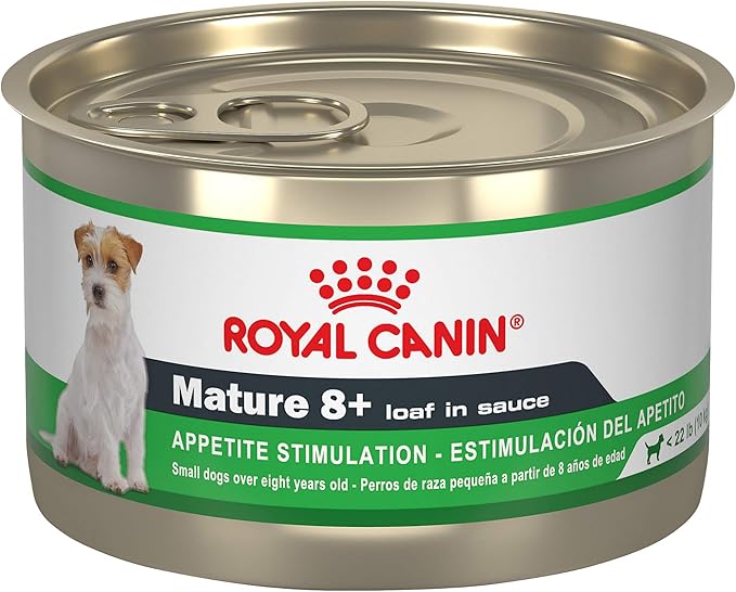Royal Canin Canine Health Nutrition Mature 8+ Loaf in Sauce Dog Food, 5.2 oz (Pack of 24)