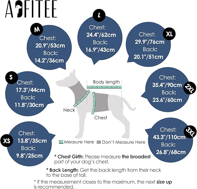 AOFITEE Dog Jacket, Large Dog Coat with Harness Built in, Warm Fleece Lined Pet Winter Jacket with Zipper & Furry Collar, Waterproof Pet Snow Coat Snowsuit for French Bulldog, Blue L