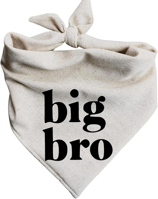 Big Bro Dog Bandana Pregnancy Announcement Baby Announcement to Grandparents (X-Large)