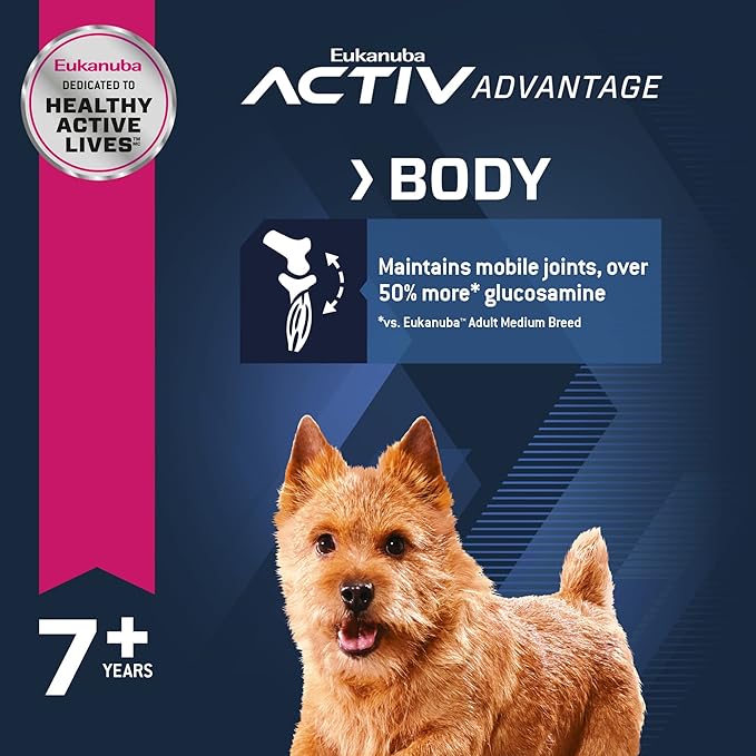 Eukanuba Senior Small Breed Dry Dog Food, 15 lb