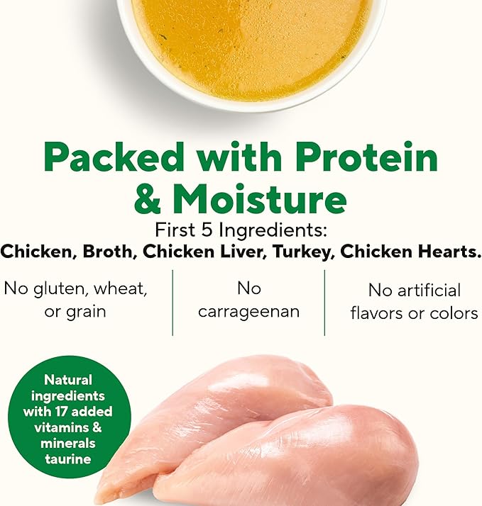 Dave's Pet Food Grain Free Wet Cat Food Pate (Chicken Formula), Made in USA Naturally Healthy Canned, Added Vitamins & Minerals, 5.5 oz Cans (24 Pack)