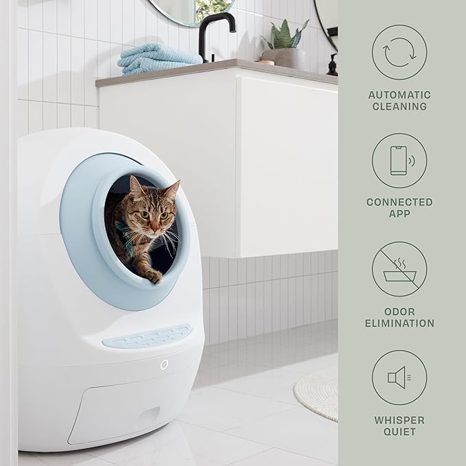 Casa Leo Leo’s Loo Too Self‑Cleaning Cat Litter Box – with UV