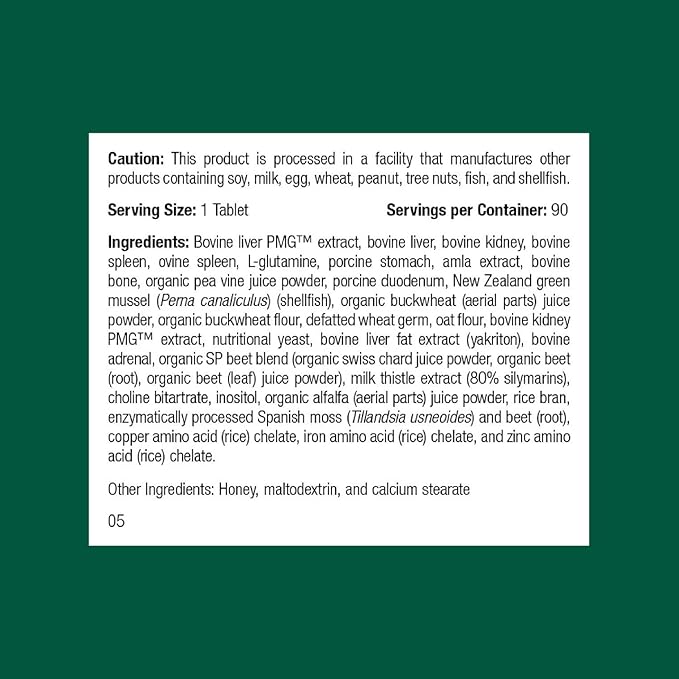 Standard Process Inc. Feline Hepatic Support - Cat Health Supplement for Liver Support - Hepatic Circulation & Liver Metabolism Aid - Tablet Supplement to Aid Hepatic Immune Function - 90 Tablets