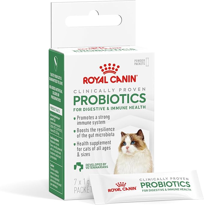 Royal Canin Probiotics for Cats Digestive and Immune Health Powder Supplement for Cats of All Ages, 7 Count