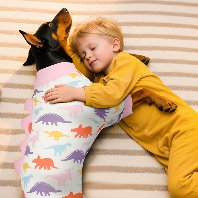 Dog Pajamas Large Size, Big Dog Onesie Clothes, Anti Shedding and Licking, Post Surgery Recovery Pet Pjs, Cotton Soft Material Stretchable Pet Pajamas U-COSP04XL