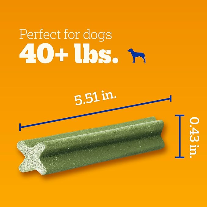 Pedigree Dentastix Large Breed Dog Treats, Fresh Flavor, (4) 15ct Bags (60 Treats Total)